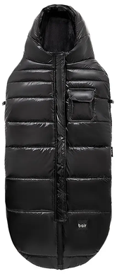 Зимовий теплий конверт (футмуф) в коляску Bair Nordie (Баір Норді) black moncler