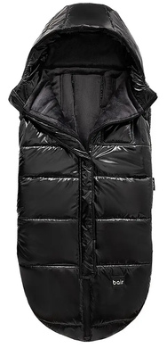 Зимовий теплий конверт (футмуф) в коляску Bair Nordie (Баір Норді) black moncler