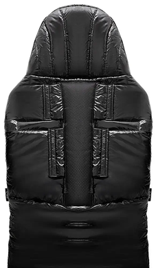 Зимовий теплий конверт (футмуф) в коляску Bair Nordie (Баір Норді) black moncler