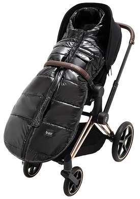 Зимовий теплий конверт (футмуф) в коляску Bair Nordie (Баір Норді) black moncler