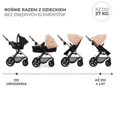 Универсальная коляска 3 в 1 Kinderkraft Moov 2 Sand Beige (KSMOOV02BEGEV00)