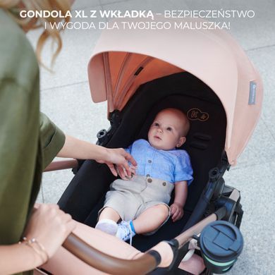 Универсальная коляска 3 в 1 Kinderkraft Moov 2 Sand Beige (KSMOOV02BEGEV00)