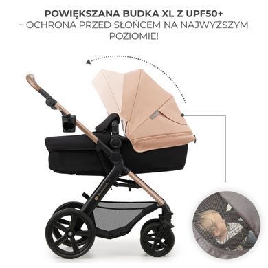 Универсальная коляска 3 в 1 Kinderkraft Moov 2 Sand Beige (KSMOOV02BEGEV00)