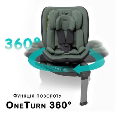 Детское автокресло Bugs Aera 360 i-Size Isofix с опорной ножкой (0-36 кг/40-150 см) Forest Pine