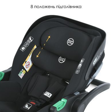 Автокрісло ( автолюлька) El Camino ME 1110 I-FIX Moon Black від народження до 15 місяців