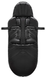 Зимовий теплий конверт (футмуф) в коляску Bair Nordie (Баір Норді) black moncler