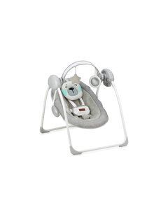 Кресло-качалка MoMi LISS Bear Grey с дугой и игрушками