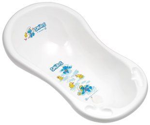 Детская ванна Maltex Smurfs 100 см белый/голубой