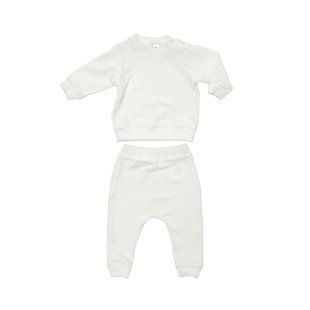 Дитячий костюм Twins Ego велюр (кофта і штани) 68р екрю
