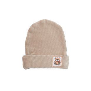 Шапочка Twins Ego велюр з нашивкою (0-3 міс) , beige