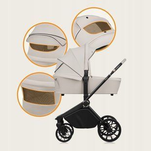 Універсальна коляска 3 в 1 Lionelo MIKA PLUS 3IN1 BEIGE SAND