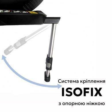 Детское автокресло Bugs Axis 360 i-Size Isofix с опорной ножкой (0-36 кг/40-150 см) Stone Brown