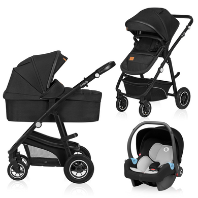 Універсальна коляска 3 в 1 Lionelo BIANKA 3IN1 BLACK ONYX