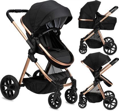 Коляска універсальна 2 в 1 MoMi LIMURU 2in1 black