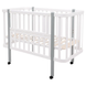 Детская кроватка-трансформер Babyroom Місяць LU-1 овальная, белый-серый