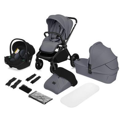 Универсальная коляска 3 в 1 Lionelo MIKA PLUS 3IN1 GREY STONE