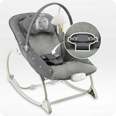 Кресло-качалка MoMi LAPIS Dark Grey