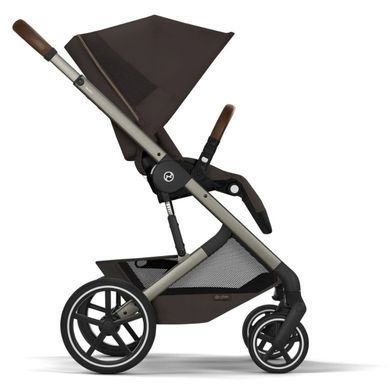 Коляска Cybex Balios 2026 S Lux Taupe 2 в 1 Chocolate Brown зі складаною люлькою (Сайбекс Баліос Ес Люкс Чоколет Браун)