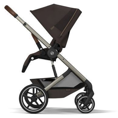 Коляска Cybex Balios 2026 S Lux Taupe 2 в 1 Chocolate Brown зі складаною люлькою (Сайбекс Баліос Ес Люкс Чоколет Браун)