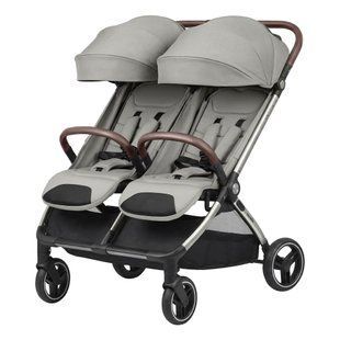 Прогулянкова коляска для двійні Carrello Link CRL-6533 Cliff Grey