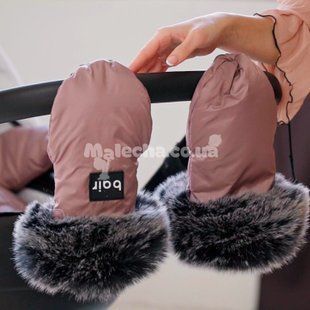Термо Рукавиці (муфта) Bair Northmuff на коляску і санки на магнітах рожевий (pink powder)