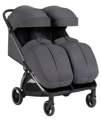 Прогулянкова коляска для двійні Carrello Link CRL-6533 Cliff Grey