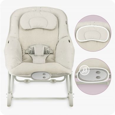 Крісло-гойдалка MoMi LAPIS Light Grey