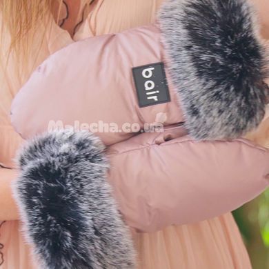 Термо Рукавиці (муфта) Bair Northmuff на коляску і санки на магнітах рожевий (pink powder)