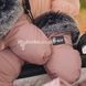 Термо Рукавиці (муфта) Bair Northmuff на коляску і санки на магнітах рожевий (pink powder)