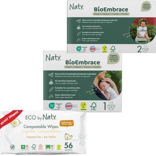 Органічний набір для новонароджених Eco by Naty "0% пластику на шкірі малюка"