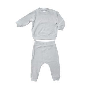 Дитячий костюм Twins Ego велюр (кофта і штани) 80р сірий