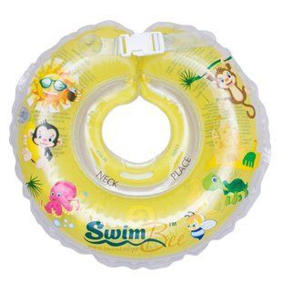 Детский круг для купания SwimBee желтый