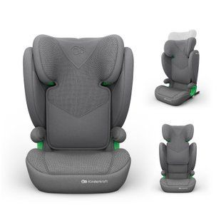 Автокресло Kinderkraft Junior Fix 2 Plus i-Size Grey (KCJUFI20GRYPL0N)