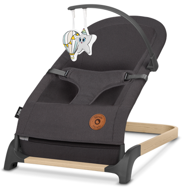Детский шезлонг Lionelo JUNE GREY STONE