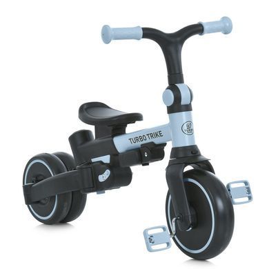 Трьохколісний велосипед Turbo Trike 4в1 MT 1036 blue, біговел