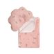 Плед та подушка ортопедична Twins муслін маршмелоу 110х80 1411-TMPO-08F, pink/flower, розовый