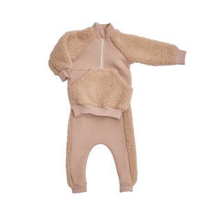 Дитячий костюм Twins трикотаж утеплений Teddy 80р бежевий