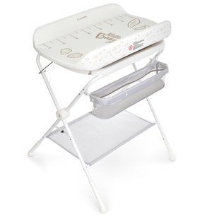 Пеленальный столик с ванночкой El Camino ME 1232 Cool Gray