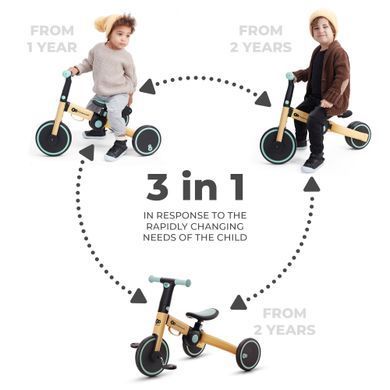 Трехколесный велосипед 3 в 1 Kinderkraft 4TRIKE Sunflower Blue (KR4TRI22BLU0000)