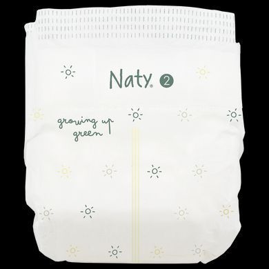 Одноразові дитячі підгузки BioEmbrace "NATY". Розмір 2 (3-6 кг.), 33 шт. в упаковці.