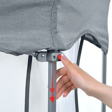Дитячий манеж El Camino Swift 6 (Ель Каміно Свіфт) ME 1195 Dark Gray