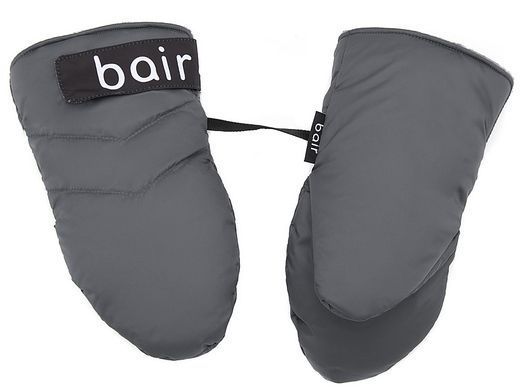 Термо Рукавиці (муфта) Bair Thermo Mittens на коляску і санки на магнітах графіт (smoke graphite)