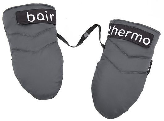 Термо Рукавиці (муфта) Bair Thermo Mittens на коляску і санки на магнітах графіт (smoke graphite)