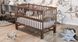Дитяче ліжечко (кровать) ТМ Дубик-М Веселка для новонароджених з відкидною боковиною + маятник, дерево бук (горіх)