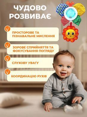 Дуга с игрушками на детскую коляску / кроватку Play Arch пчела