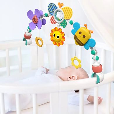 Дуга з іграшками на дитячий візок / ліжко Play Arch комахи