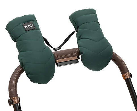 Тёплые рукавицы Bair Cozy Mitts для коляски, amazing green, зеленый