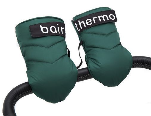 Термо Рукавиці (муфта) Bair Thermo Mittens на коляску і санки на магнітах зелений (jungle green)