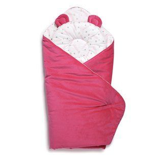 Набір конверт-плед з подушкою Twins Bear 9064-TB-24, fuchsia, фуксия