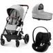 Коляска Cybex Balios S SLV 3 в 1 Stone Grey автокрісло Cloud G Magic Black